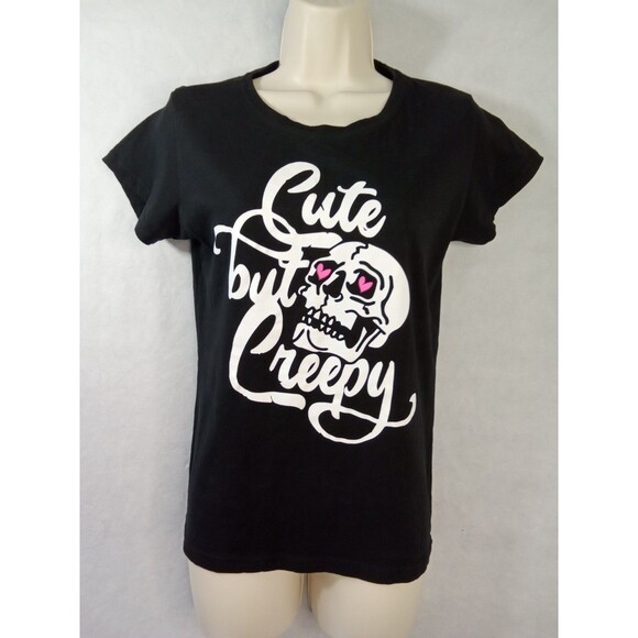 popular Sports Tops - Popular Sports Women (Juniors) XL Black White Pink Short Sleeve Round Neck